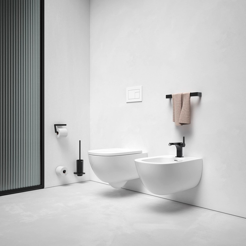 KEUCO Edition 11 Toilet Roll Holder, Open Shape, Metal, Matt