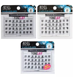 Ardell Pick Any Lot 10 ARDELL Trio Individual Flare Lashes Trios Knotted Flares - Short