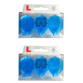 LSTYLE Dart Flights L1 EZ Fantom Blue | 2 Sets of 3 | for Soft & Steel Tip Darts