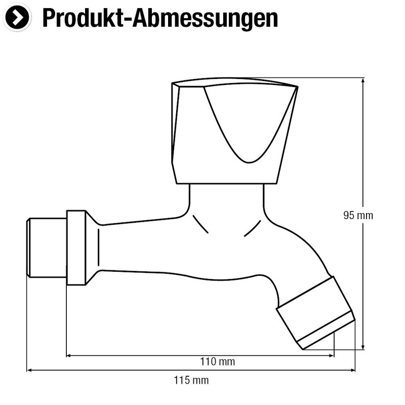 CORNAT LI9 1937 Lisa Drainage Valve Chrome