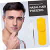 VALICLUD 1 Set Nasal Hair Tweezers Trimmer with Protective Case