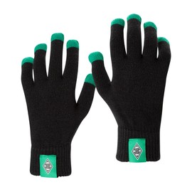 Borussia Mönchengladbach Smartphone Knitted Gloves (XL), Black/green