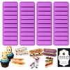 Finger Shaped Silicone Mold Vencilazy 4 PCS-10 Cavity Long Strips