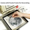 TOI Moon Acrylic Puzzle with Frame for Home Decoration, Clear