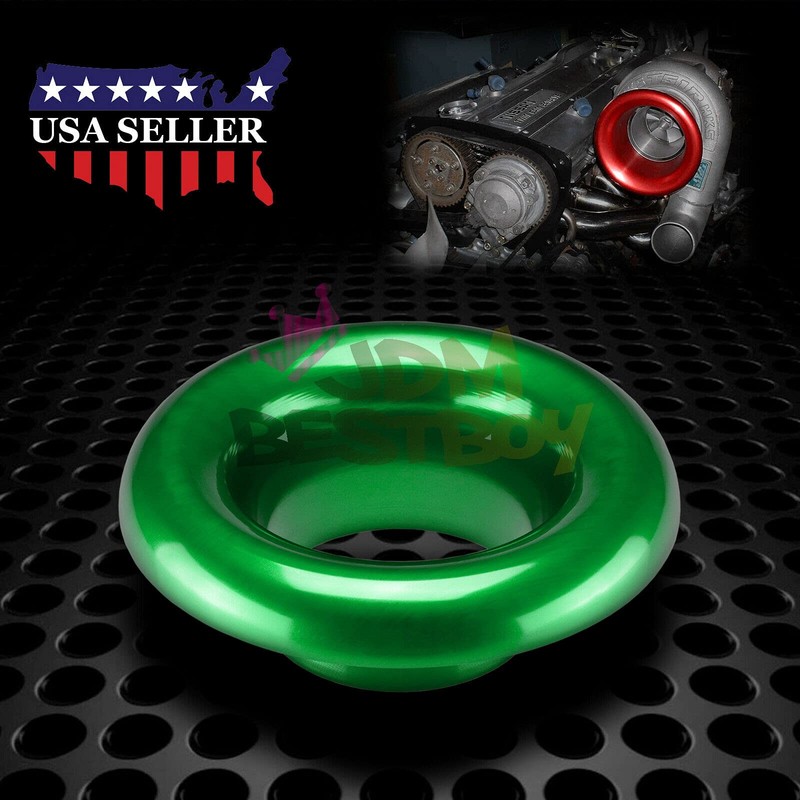 JDMBESTBOY 3" Green Short Ram Cold Air Intake Turbo Horn