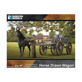 Rubicon Models 1/56 - 28mm Plastic Model Set Horse Drawn Wagon