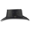 BARMAH HATS Squashy Fullgrain Leather Hat - Item 1026 (Black,