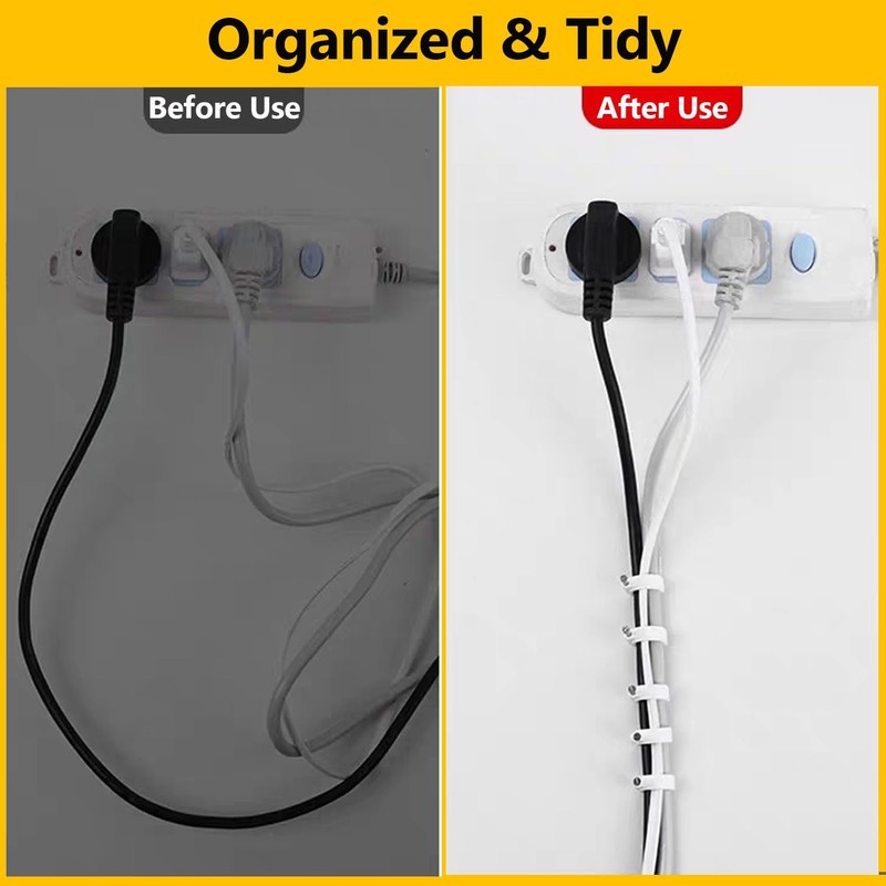 100PCS Round Cable Clips, 8MM Electrical Cable Wall Clip Nail