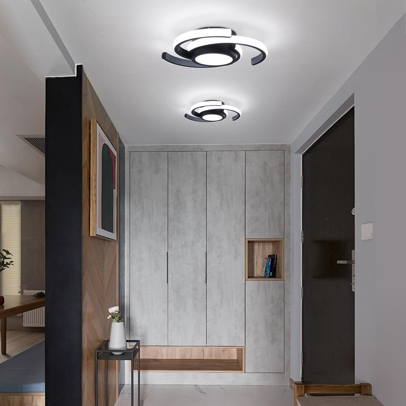 ADISUN LED Modern Ceiling Light,6000K Semi Flush Mount Ceiling Light