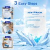 12 pcs Gel Ice Packs for Cooling Vest - Reusable