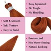 Ginger Orange Braiding Hair Pre Stretched Braiding Hair Extensions Corchet