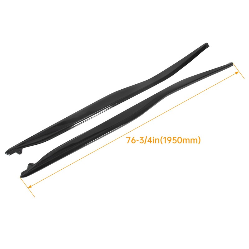 ECOTRIC Side Skirts Replacement Compatible with 2014-2019 Corvette C7 Stingray