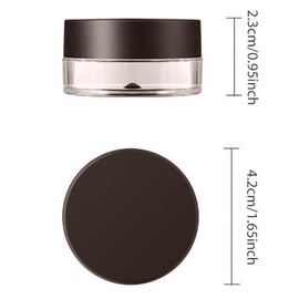 JCUGSBS Wasserdichtes Gel-Eyeliner-Set, lang anhaltendes Creme-Eyeliner-Gel, hochintensive Pigmente, wischfestes Eyeliner-Make-up, wasserfester Eyeliner mit Eyeliner-Pinseln(Braun)