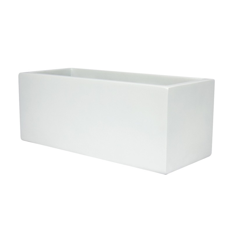 Brisbane Rectangle Fiberglass Planter Box (L:24" x W:8" x H:8",