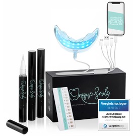 UniqueSmile High-Quality Teeth Whitening Kit, All-in-One Bundle for Teeth Brightening and White Teeth, Teeth Bleaching Set blue