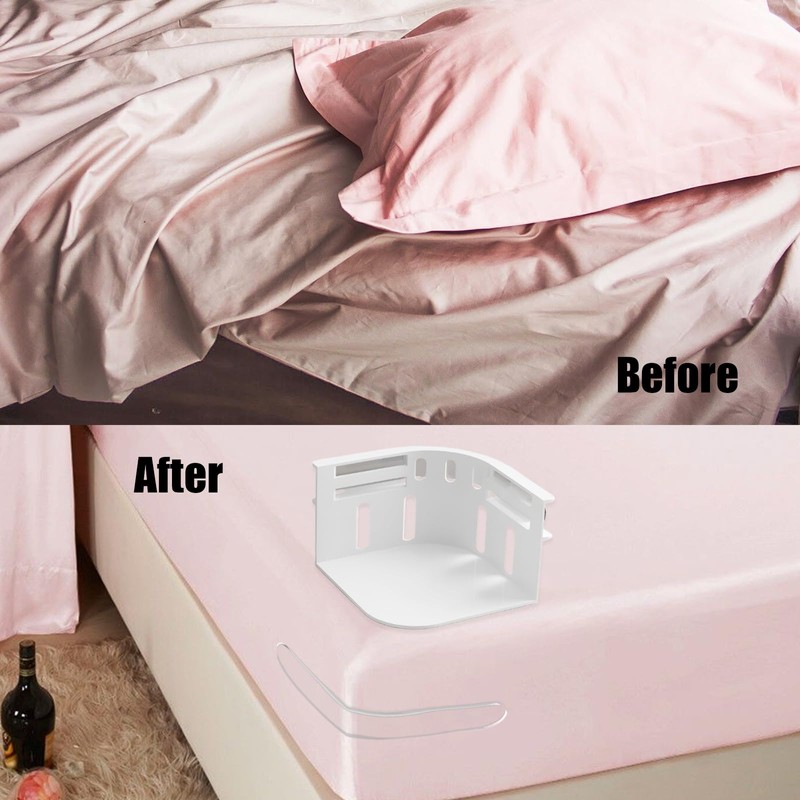 Vxcvzv Sheet Locks Mattress Corner Clips,4PCS White Plastic Bedding Sheet