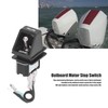 Outboard Motor Stop Switch, 87‑91941A8 Stainless Steel Marine Boat Motor