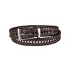 Dockers Men's 32mm Laced Braid Metal Logo Belt, Tan, 44