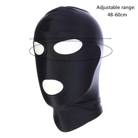 Breathable Headwear Blindfold Eyes Covered Face Cosplay Costume Open Mouth Mask Breathable Headwear with Blindfold Eyes Covers Face
