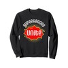Superheroes Unite, Superhero Theme Motto School Spirit Day Sweatshirt