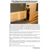 FPL Sliding Door Lock Security Foot Bolt in Antique Brass