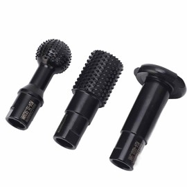 3Pcs M14 Rotary Burr Set - Wood Carving Burrs for 115/125mm Angle Grinder