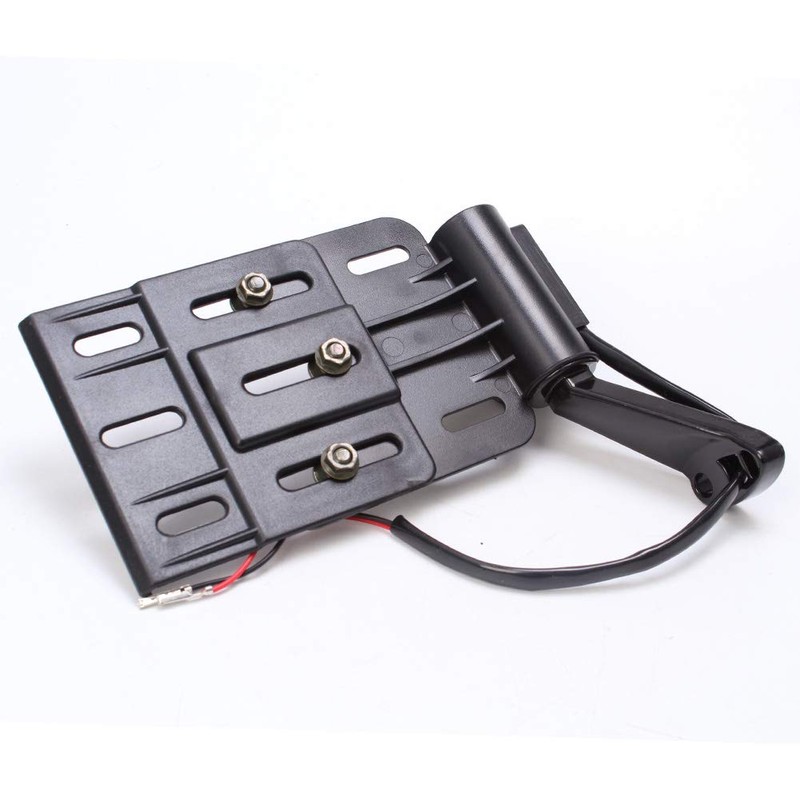 AQIMY Motorcycle LED Light License Plate Frames Side Mount License