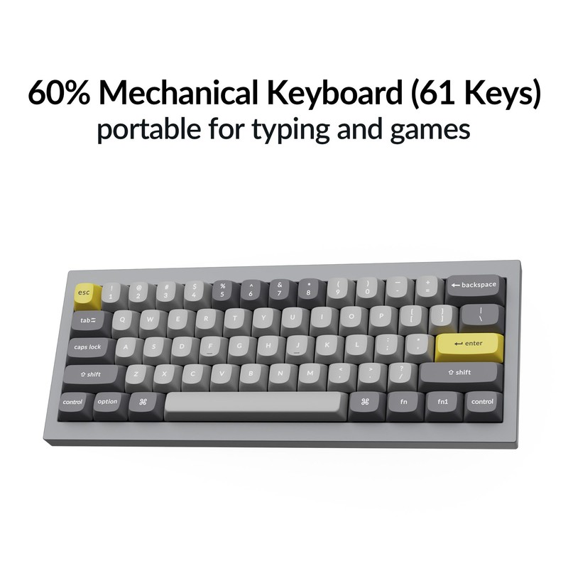 Keychron Q4 Wired Custom Mechanical Keyboard, 60% Layout QMK/VIA Programmable