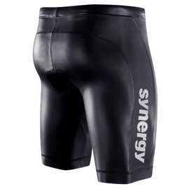 Triathlon Wetsuit Buoyancy Shorts - Synergy Men's EpicSpeed Neoprene Shorts for Open Water Swimming (S)
