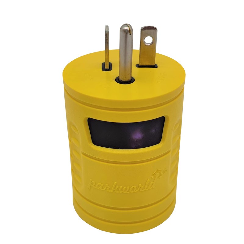 Parkworld 691760 Generator Adapter 3-Prong 20 AMP 5-20P Male to