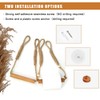 Wood & Rope Wall Toilet Paper Holder, Rustic Tissue Rolls