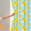 rzzlp Rubber Duck and Bubble Shower Curtain,Washable Fabric Curtain,Rustic Farmhouse