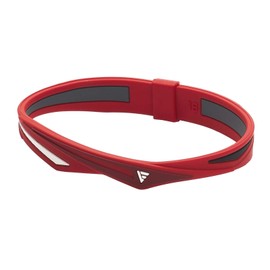 Phiten Bracelet RAKUWA Bracelet EXTREME Twist, Red/White, 7.1 inches (18 cm)