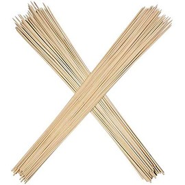 Eco Craft Stix Smores Sticks 36". Pack of 100 Count Marshmallow Roasting Sticks. Disposable Marshmellow Sticks Camping Heavy Duty Smores Skewers for Outdoor Fire Pits. (ECS36InchSmoresstix-100CT)