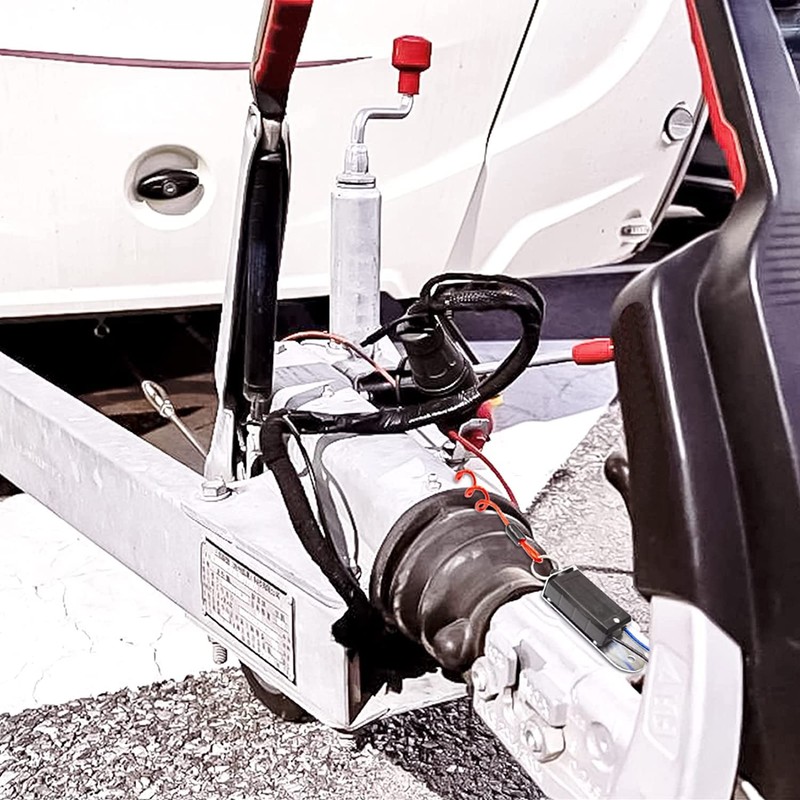 CAVLA Trailer Breakaway Switch, 4ft Breakaway Coiled Cable with Electric