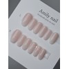 Baby Boomer [Handmade Nail Tips] Emily Nail - Long Square