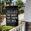 Jesus Is The Way The Truth The Life Flag 12x18