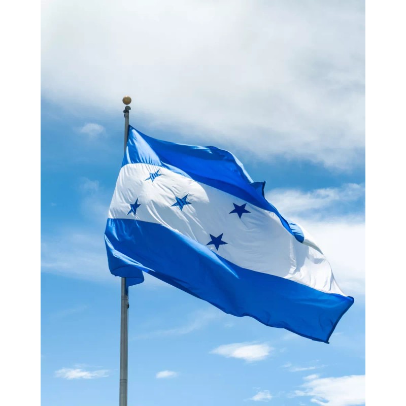 Bandera Pais Honduras 1.5m X 90cm Hondureña Poliester Futbol