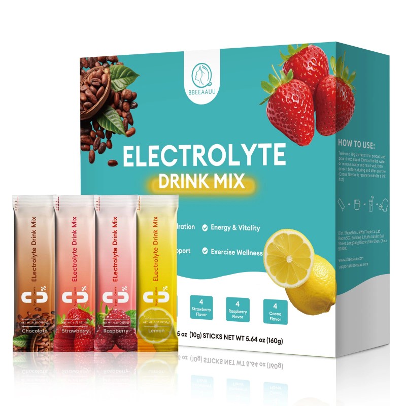 BEAU Electrolyte Complex Drink Mix Hydration Electrolytes Powder 16 Packets
