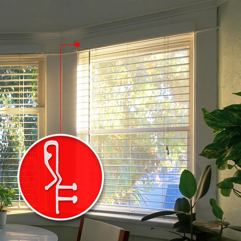 Amazing Drapery Hardware 1-3/4th Clear Hidden Valance Clips - Durable