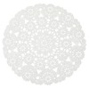 Juvale Round Medallion Doilies (12 in, White Lace Paper, 200