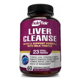 Liver Cleanse (60 Cápsulas) Protector Hepático Hecho En Usa Sabor Sin Sabor