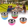 6Pcs set Color Stainless Steel Bowl Heat Insulation Salad Noodles