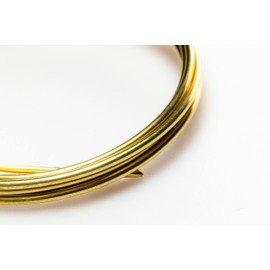 Craft Wire 14 Gauge, Yellow Brass Wire, Round, Dead Soft, CDA #260-5FT