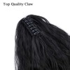 24" Corn Wave Ponytail Extension Claw Clip on Ponytails Wavy