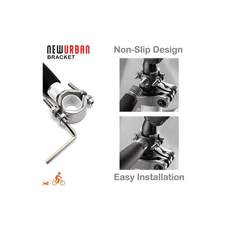 NEWURBAN Universal Bracket for Dog Bike Leash - Spare Jaw