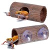 Gutol Reptile Log, Resin Lizard Hiding Place, Reptile Tank Accessories