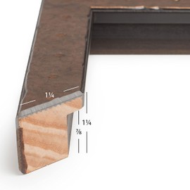 Craig Frames Rivet, 16x20 Picture Frame, Tarnished Gold