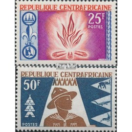 Central African Republic 91-92 (complete.issue.) unmounted mint/never hinged ** MNH 1965 Scouts (Stamps for collectors) Rotary/Lions/Freemason/Pathfinder