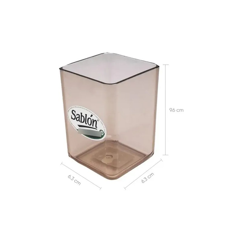 Porta Lápiz Lapices Bote Acrilico Sablon Humo Lapicero Pluma